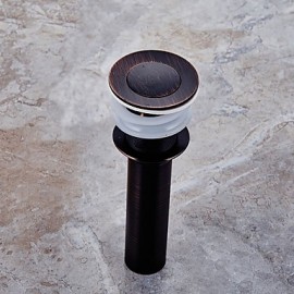 Faucet accessory, Contemporary Brass Pop-up Water Drain With Overflow, Finish, Oil Rubbed Bronze