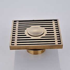 Faucet accessory, Antique Brass Floor Drain, Finish, Antique Brass