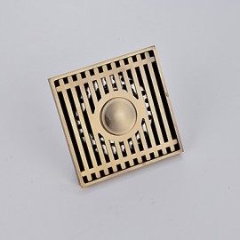 Faucet accessory, Antique Brass Floor Drain, Finish, Antique Brass
