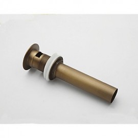 Faucet accessory, Vintage Brass Pop-up Water Drain Without Overflow, Finish, Antique Bronze