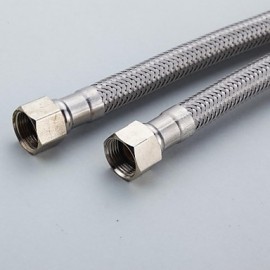 Faucet accessory, Contemporary Stainless Steel Water Intel Supply Hose, Finish, Chrome