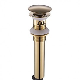 Faucet accessory, Contemporary Brass Pop-up Water Drain With Overflow, Finish, Ti-PVD