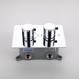 Faucet accessory, Contemporary Brass Thermostatic Control Valve, Finish, Chrome