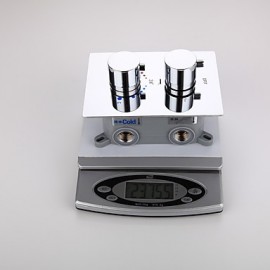 Faucet accessory, Contemporary Brass Thermostatic Control Valve, Finish, Chrome