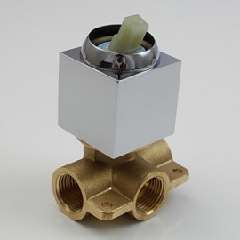 Faucet accessory, Contemporary Brass Hot and Cold Mix Water Valve, Finish, Chrome