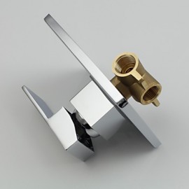 Faucet accessory, Contemporary Brass Hot and Cold Mix Water Valve, Finish, Chrome