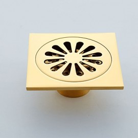 Faucet accessory, Antique Brass Floor Drain, Finish, Ti-PVD