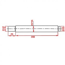 Faucet accessory, Contemporary Brass Shower Head Fixed Rod, Finish, Chrome