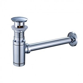 Faucet accessory, Contemporary Brass Pop-up Water Drain Without Overflow, Finish, Chrome