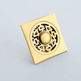 Faucet accessory, Antique Brass Floor Drain, Finish, Ti-PVD