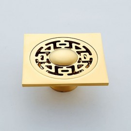 Faucet accessory, Antique Brass Floor Drain, Finish, Ti-PVD