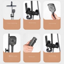 4 Function Shower Faucet In Abs Copper For Bathroom