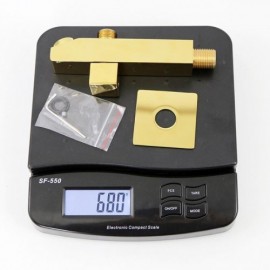 Chrome/Gold Copper Spout Without Hose