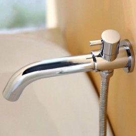 Chrome-Plated Copper Spout Without Hose 180° Rotating Spout