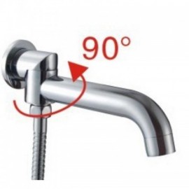 180° Rotating Spout In Chrome-Plated Copper Without Flexible