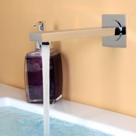 Chromed Copper Wall Spout Without Flexible