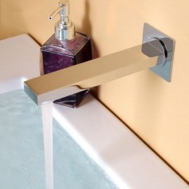 Chromed Copper Wall Spout Without Flexible