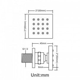 Shower Jet 5Cm In Copper 4 Colors
