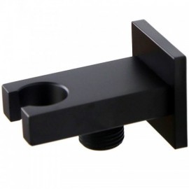 Square Black Copper Hand Shower Holder