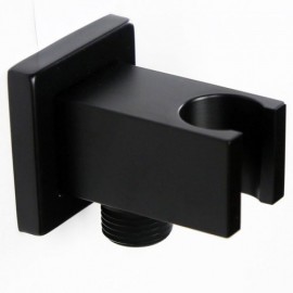 Square Black Copper Hand Shower Holder