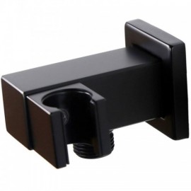 Square Black Copper Hand Shower Holder