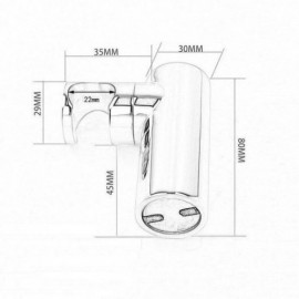 Round Black Copper Hand Shower Holder