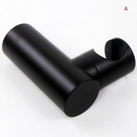 Round Black Copper Hand Shower Holder