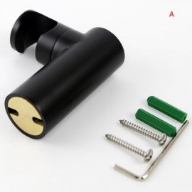 Round Black Copper Hand Shower Holder