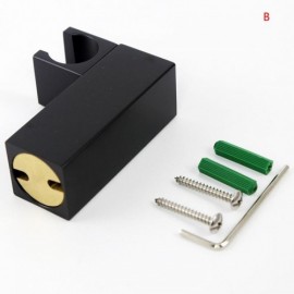 Round Black Copper Hand Shower Holder