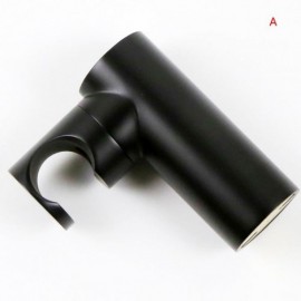 Round Black Copper Hand Shower Holder