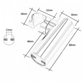 Brushed Gold Copper Hand Shower Holder