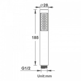 Hand Shower In Brushed Gold Copper