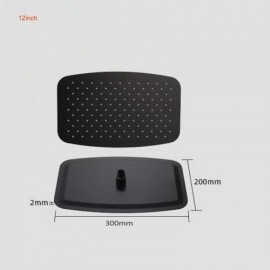 Black Stainless Steel Shower Head 2 Sizes