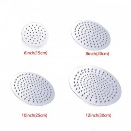 Stainless Steel Shower Head Without Bracket 4 Sizes