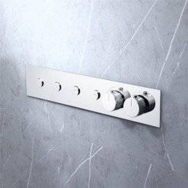 4 Function Recessed Copper Thermostatic Shower Valve