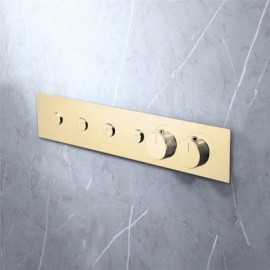 4 Function Recessed Copper Thermostatic Shower Valve