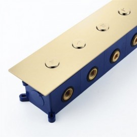 4 Function Recessed Copper Thermostatic Shower Valve