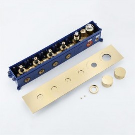 4 Function Recessed Copper Thermostatic Shower Valve
