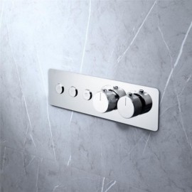 Three-Function Copper Recessed Thermostatic Shower Valve