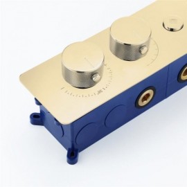 Three-Function Copper Recessed Thermostatic Shower Valve