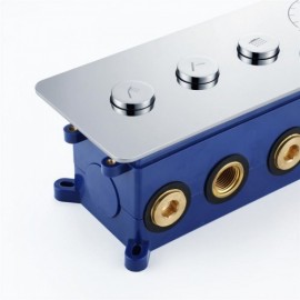 Three-Function Copper Recessed Thermostatic Shower Valve