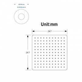 Brushed Gold/Rose Gold Stainless Steel Shower Head