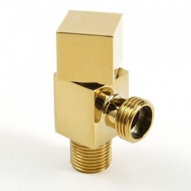 Black/Gold Copper Two-Way Angle Valve 1 Valve