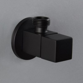 Black/Gold Copper Two-Way Angle Valve 1 Valve