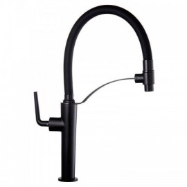 Black Copper Kitchen Faucet Rubber Outlet Hose