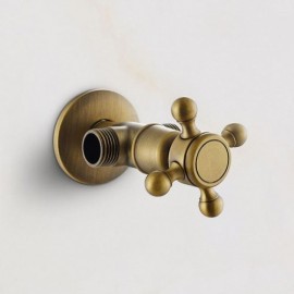 1 Piece Bronze Copper Three-Way Angle Valve
