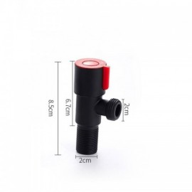 Black Stainless Steel Angle Valve One Pair