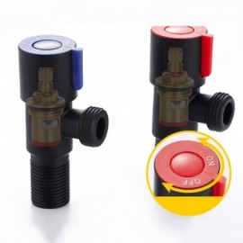 Black Stainless Steel Angle Valve One Pair