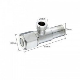 Brushed Stainless Steel Angle Valve Sold Alone