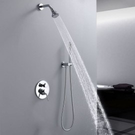 Recessed Copper Shower Faucet Chrome/Black/Gold Model